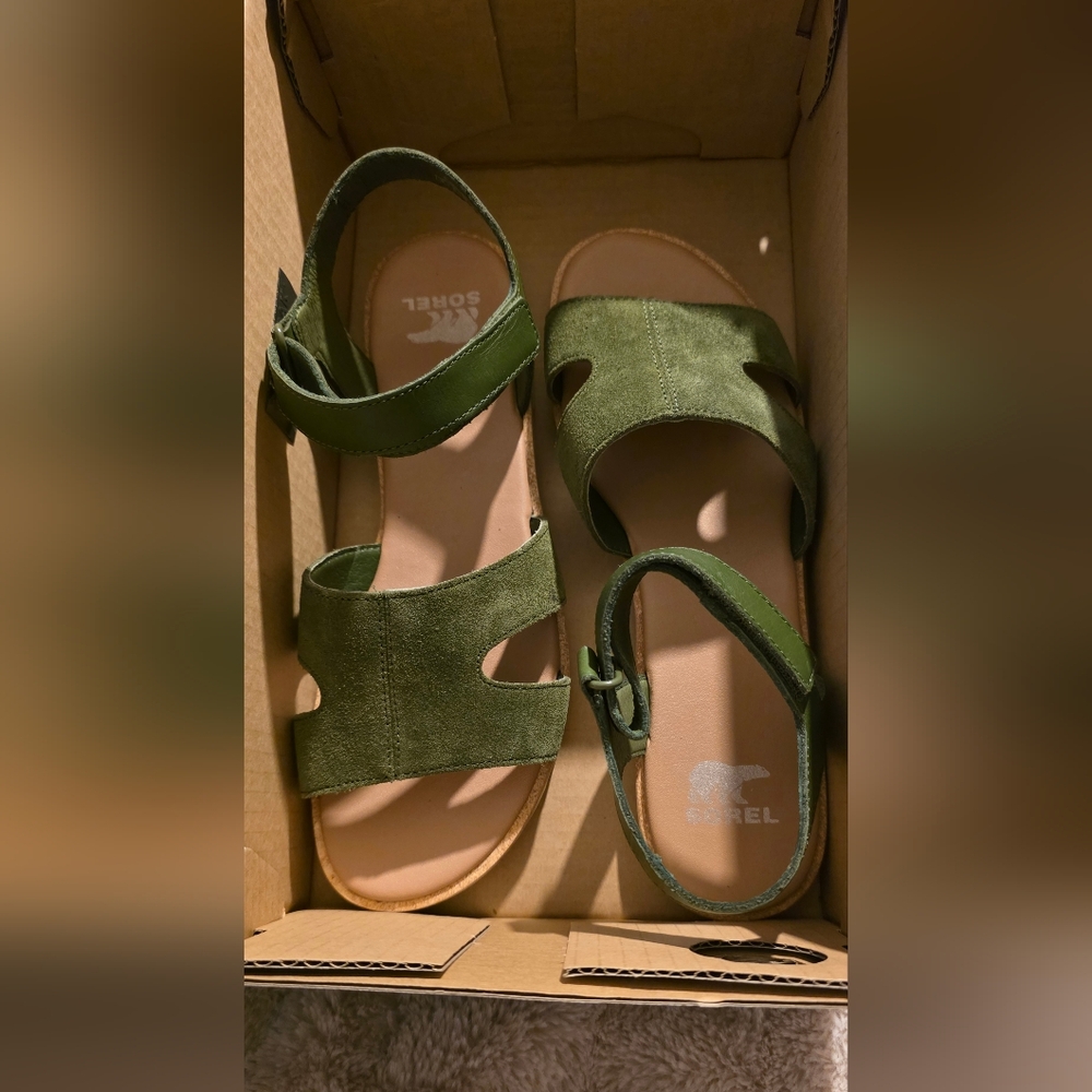 NEW IN BOX Sorel Leather Sandals - Picture 3 of 12